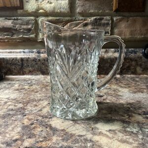 Vintage Small Glass Pitcher